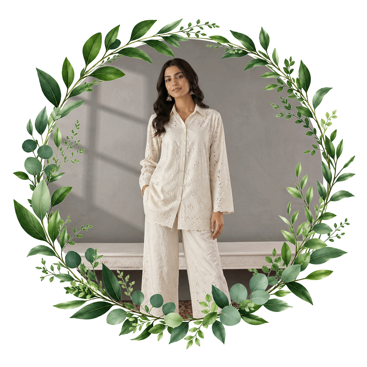 Co-ords, fusion of authentic chikankari and modern trends