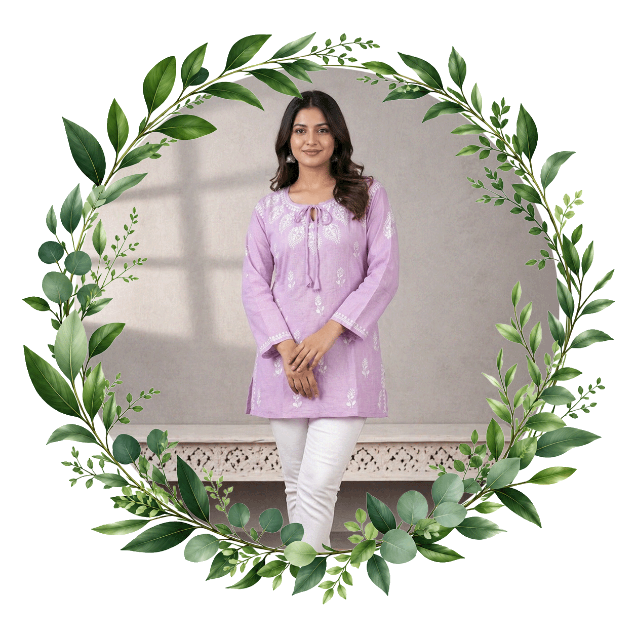 Short Kurt - Chikankari Kurti