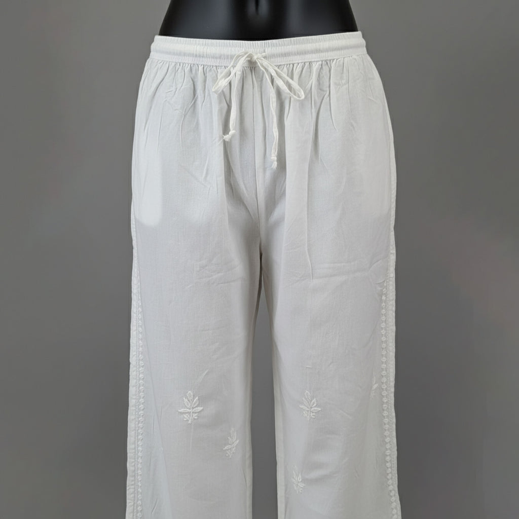 Floral Hand Embroidered Bottom