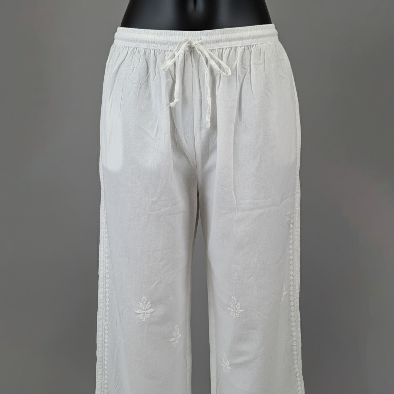 Floral Hand Embroidered Bottom