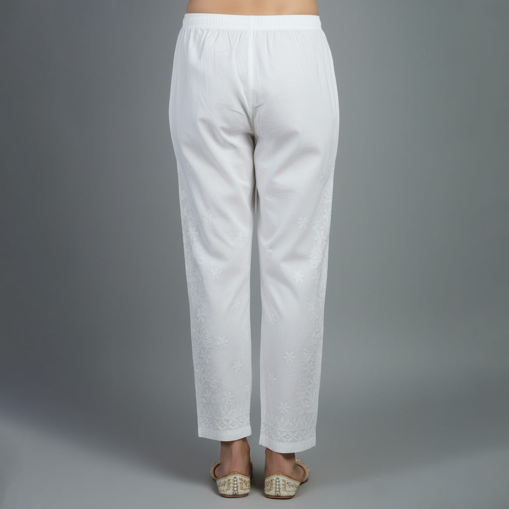Floral Hand Embroidered Bottom