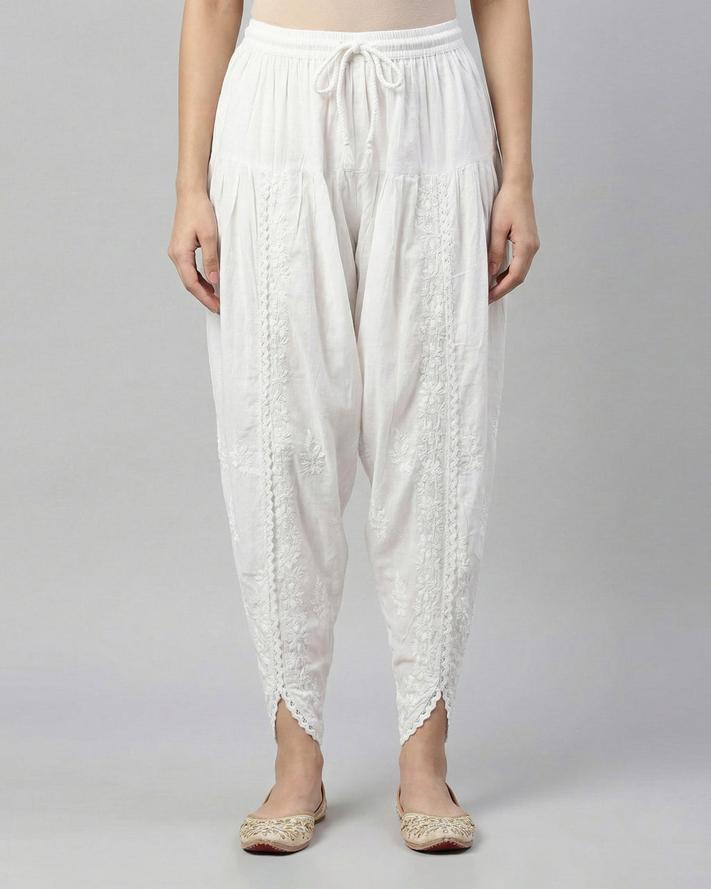 Floral Hand Embroidered Bottom