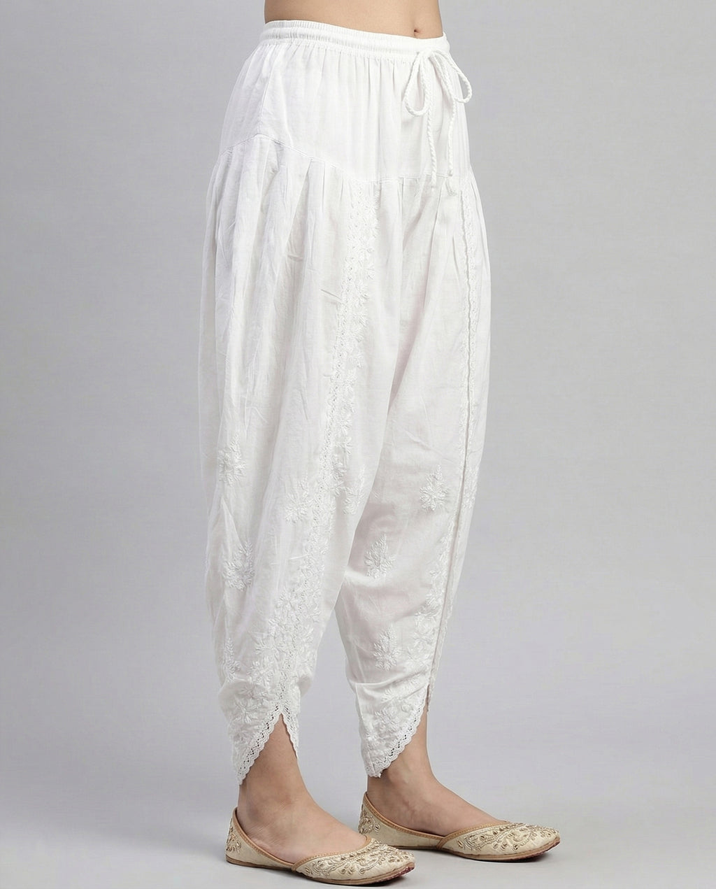 Floral Hand Embroidered Bottom