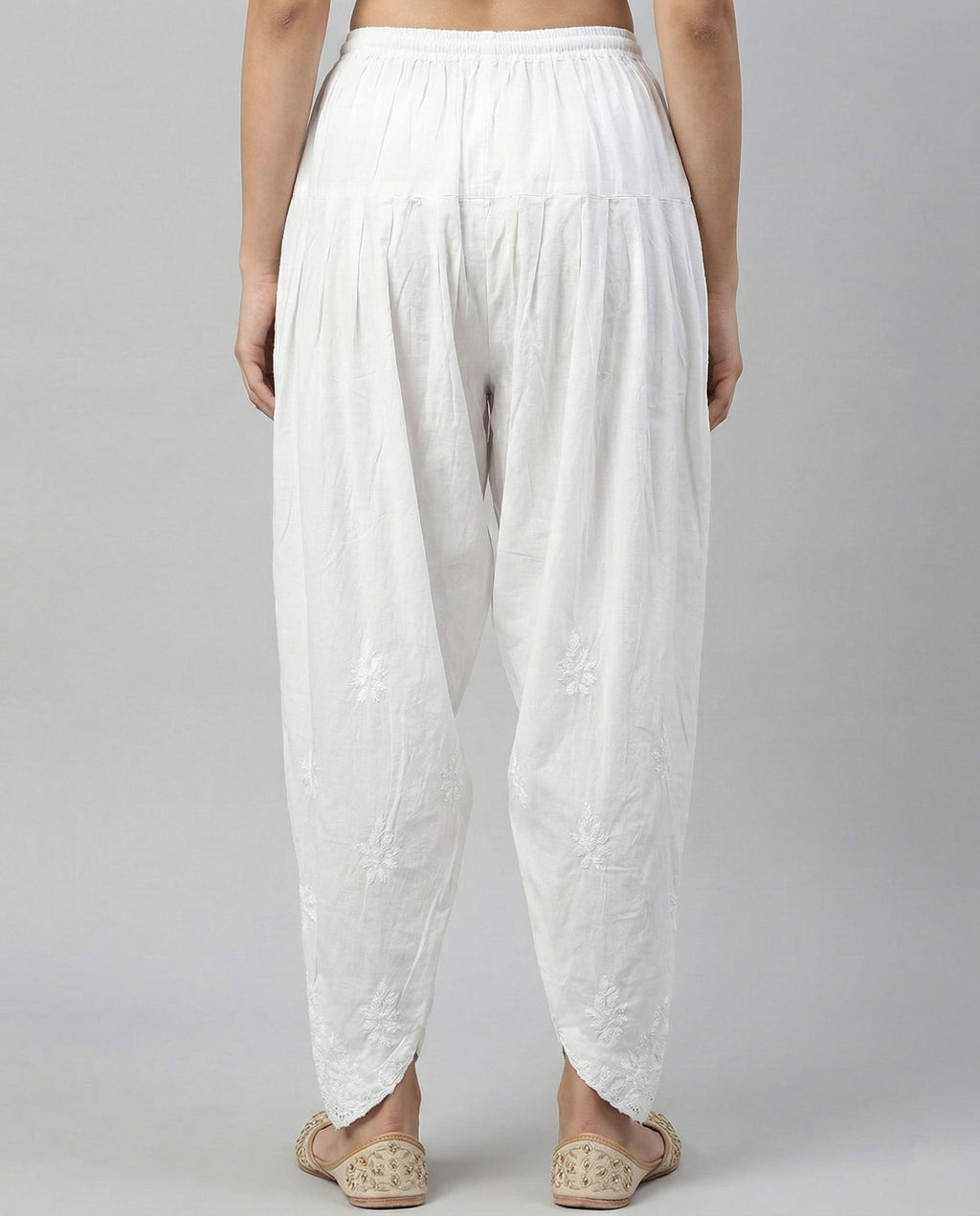 Floral Hand Embroidered Bottom