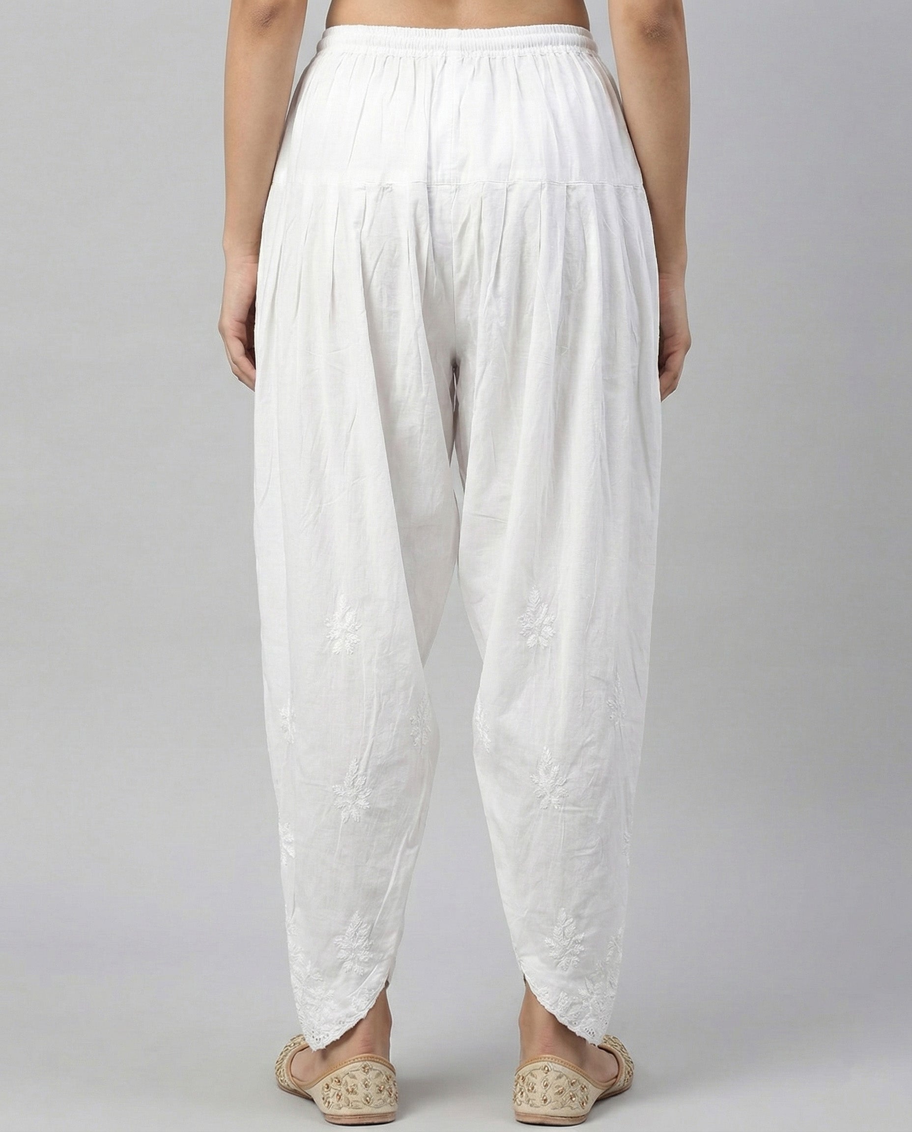 Floral Hand Embroidered Bottom