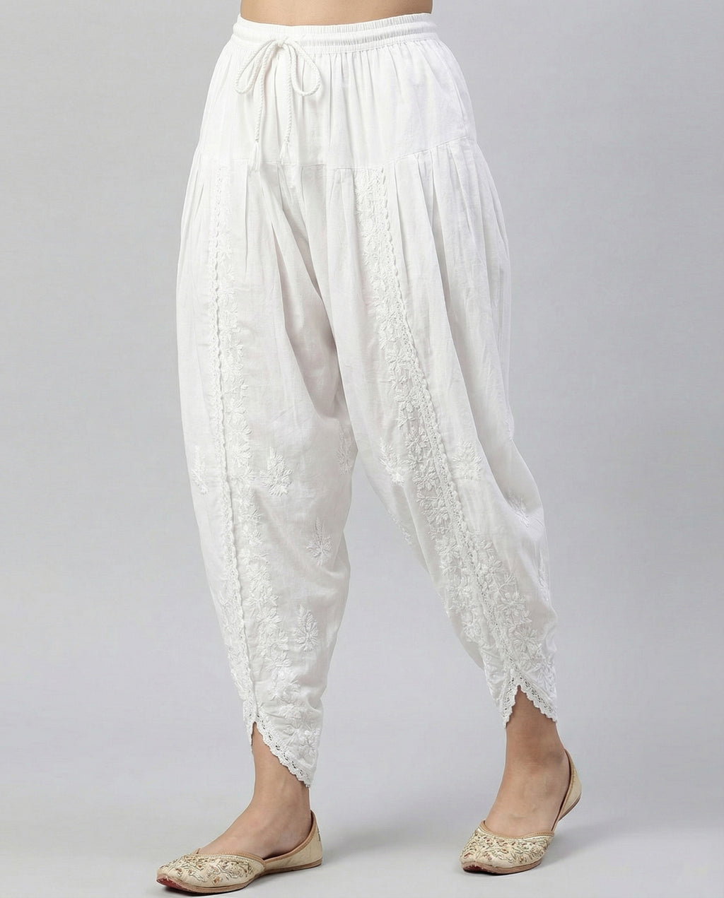 Floral Hand Embroidered Bottom