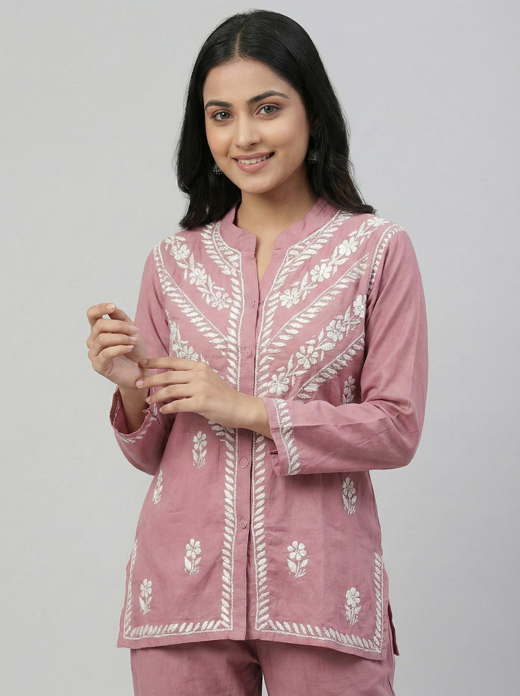 Floral Embroidered Co-ord Set
