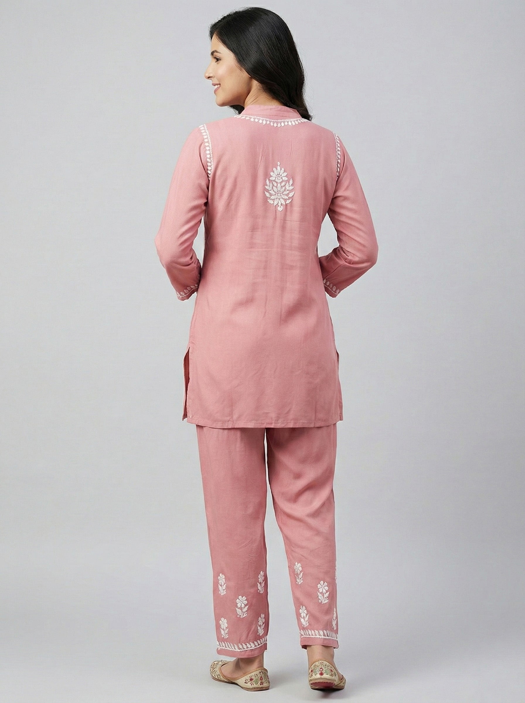 Floral Embroidered Co-ord Set