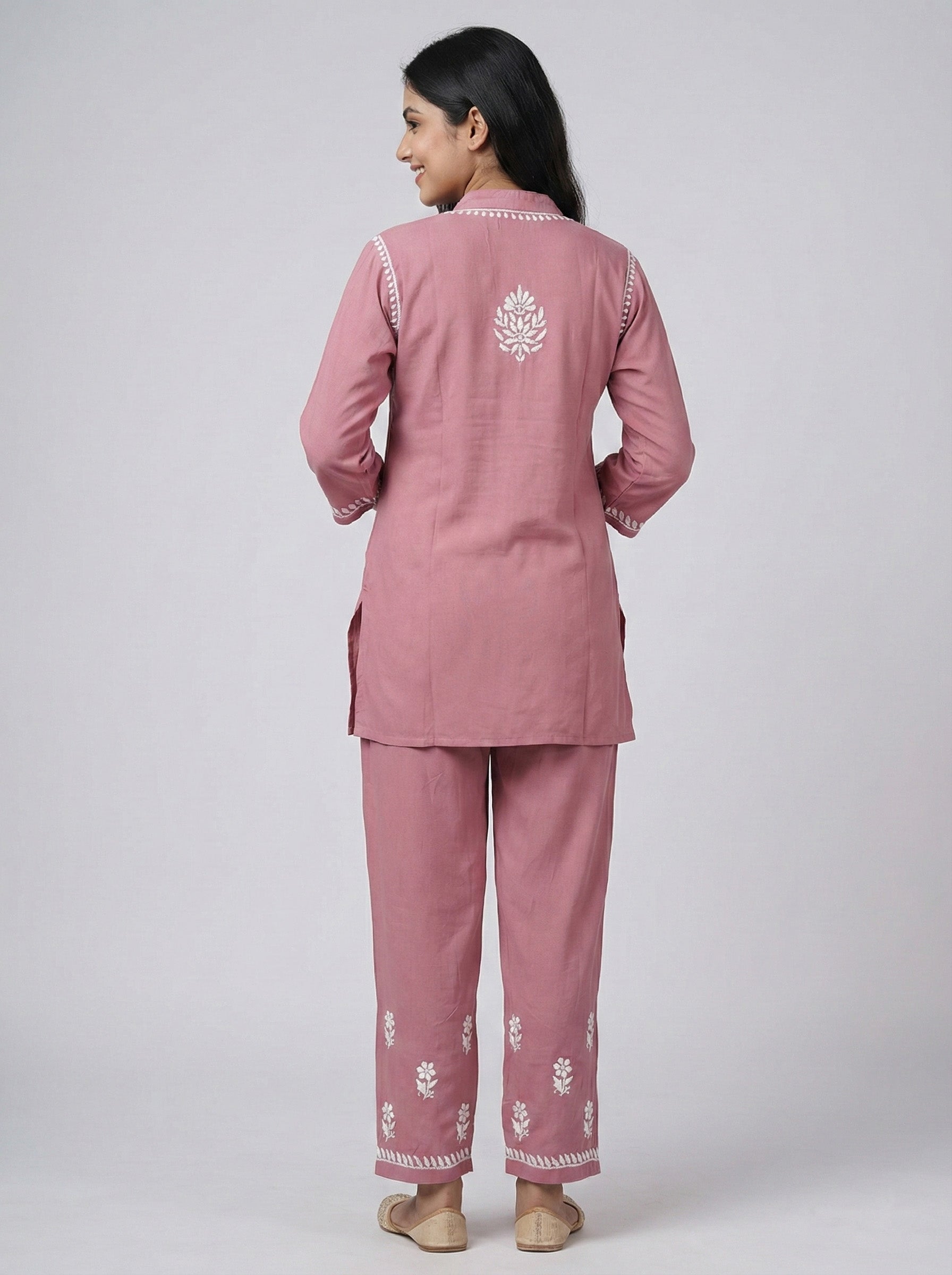 Floral Embroidered Co-ord Set