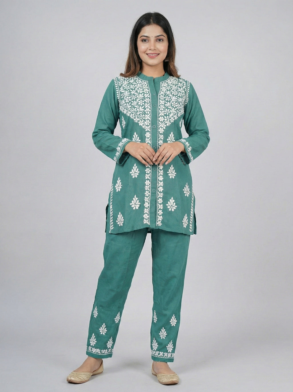 Floral Embroidered Co-ord Set