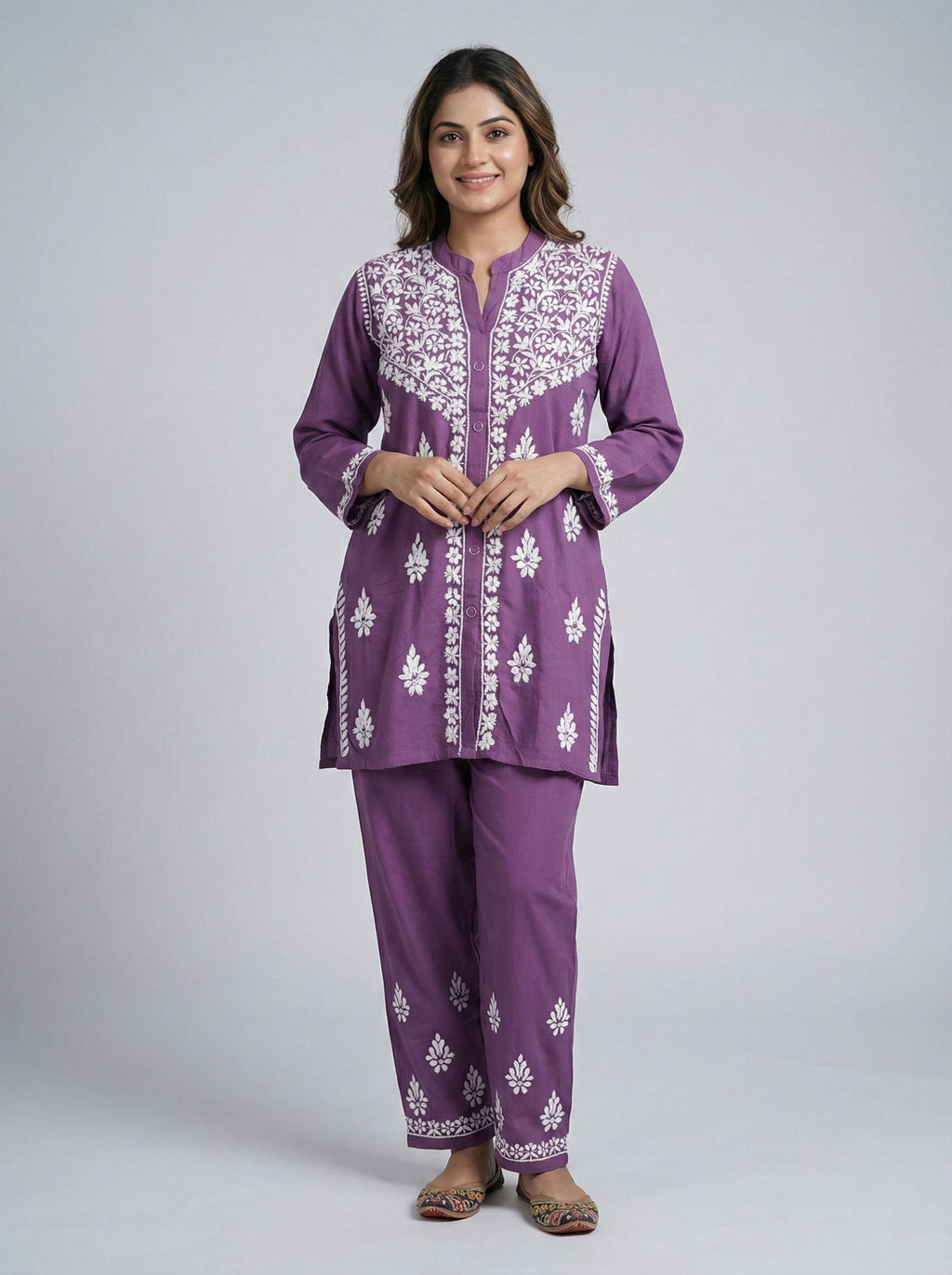 Floral Embroidered Co-ord Set