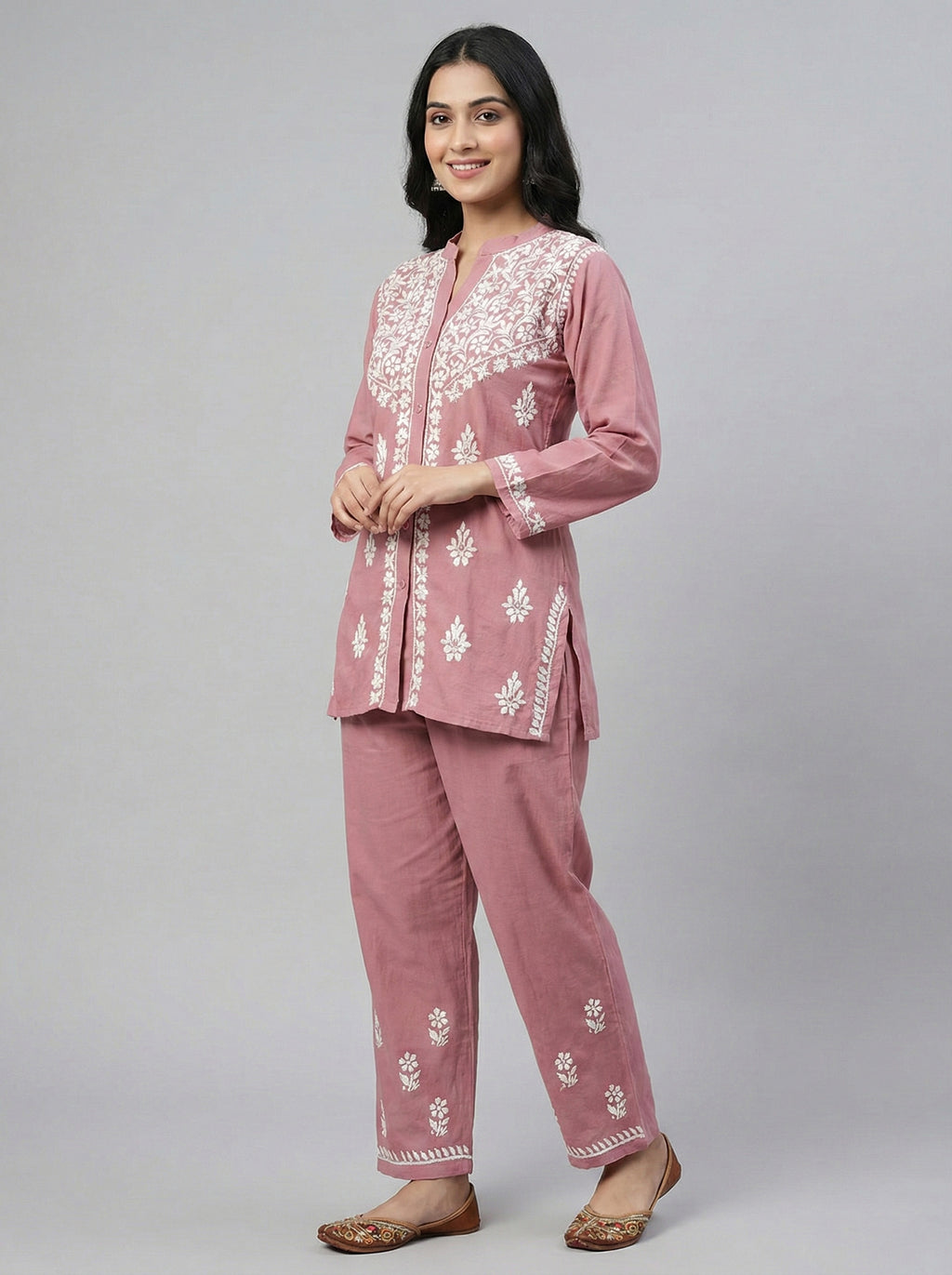 Floral Embroidered Co-ord Set