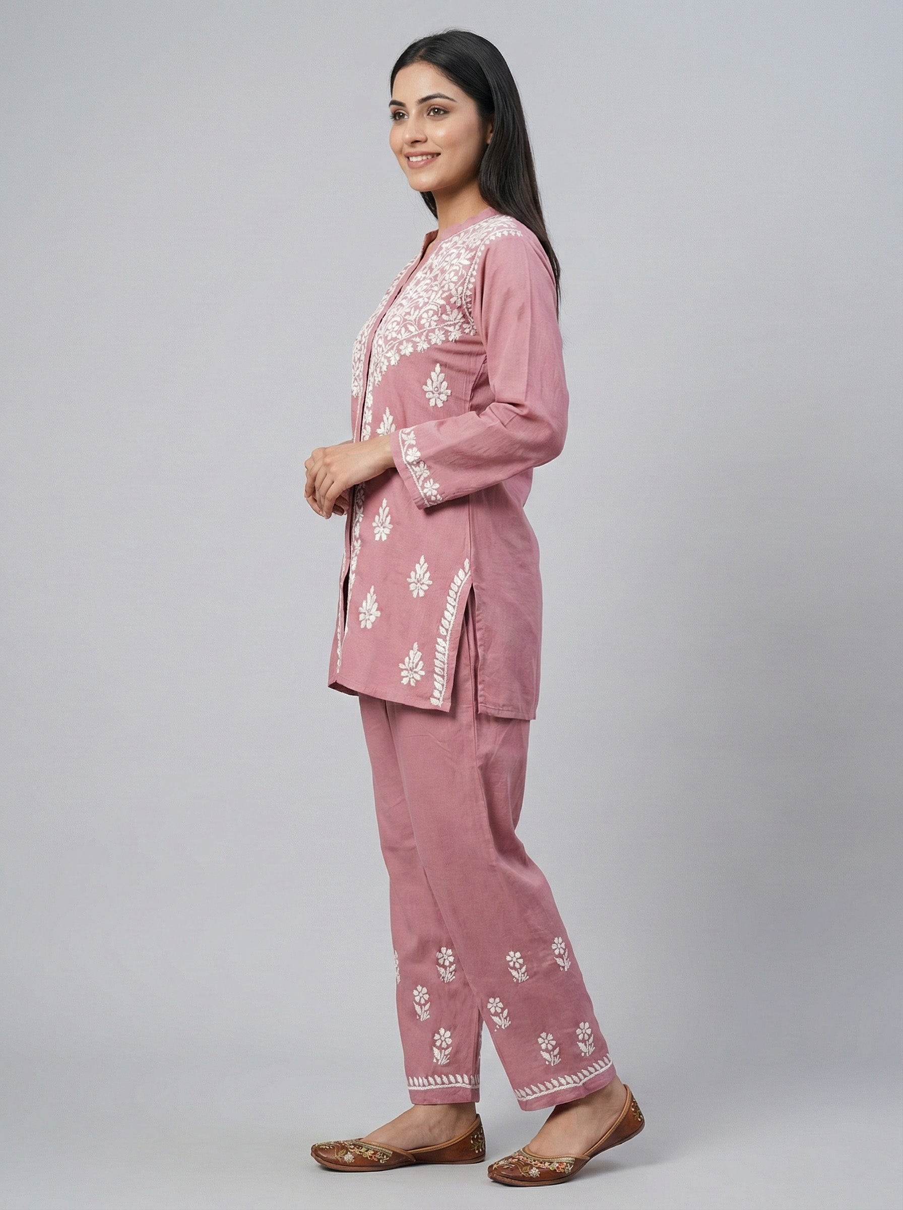 Floral Embroidered Co-ord Set