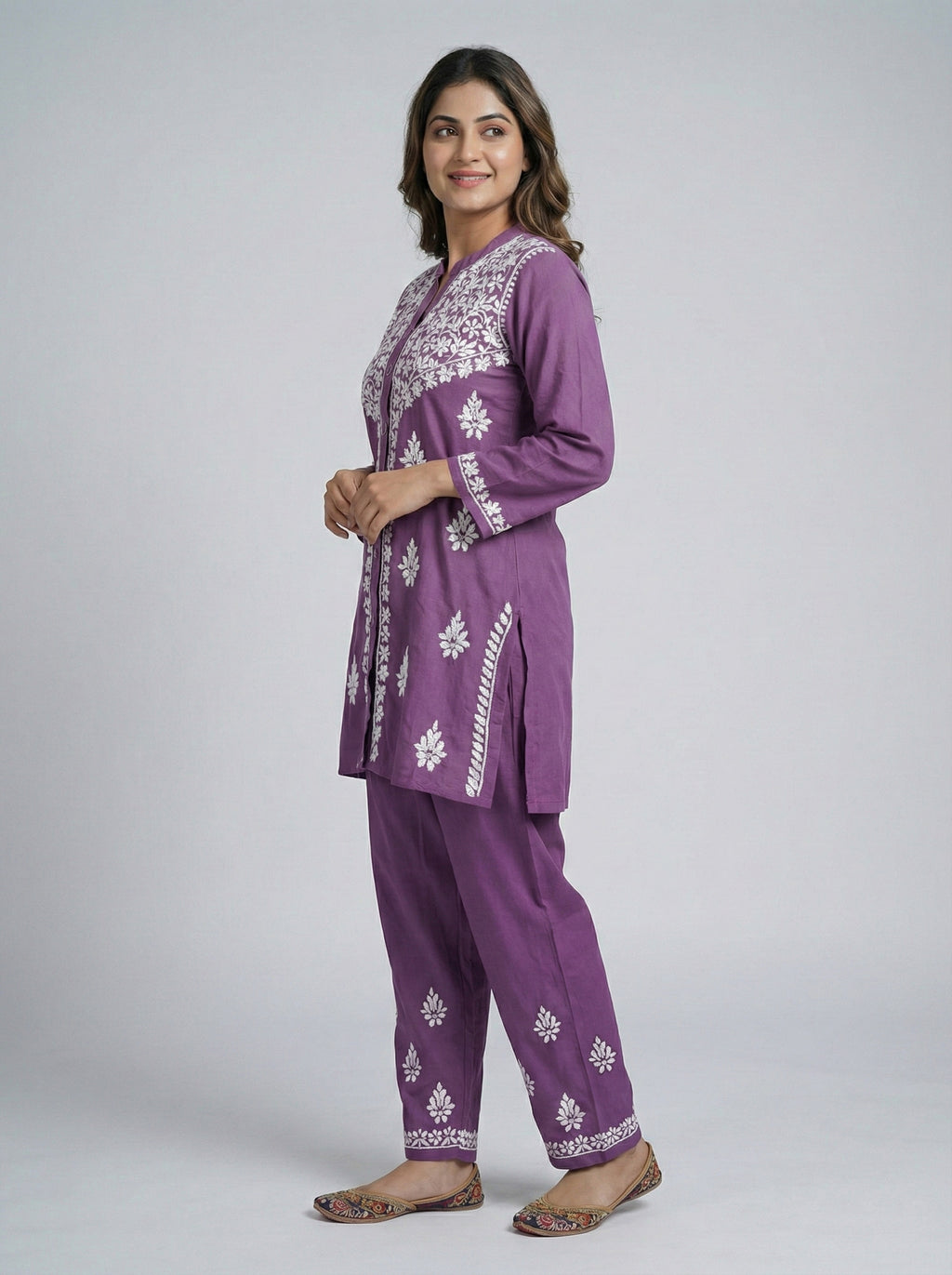 Floral Embroidered Co-ord Set