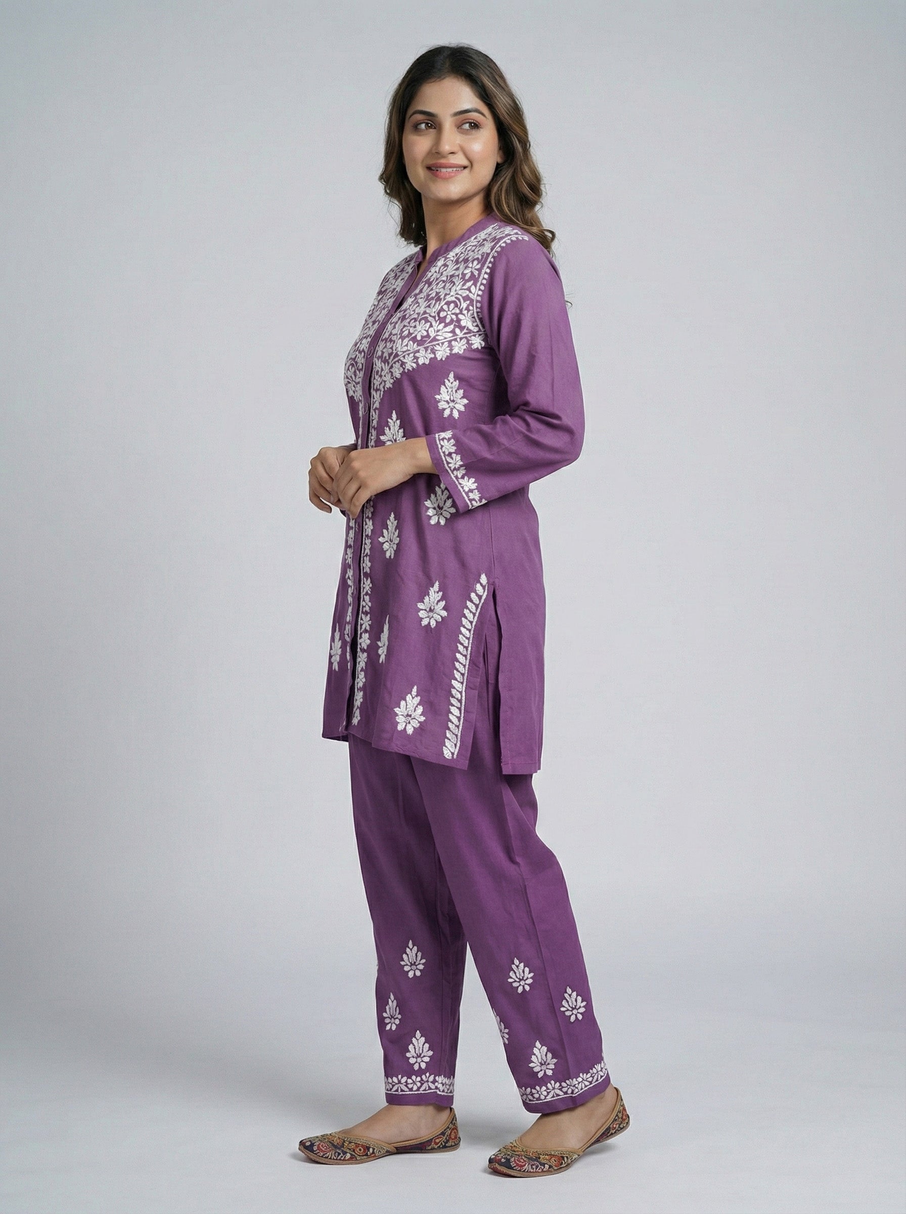 Floral Embroidered Co-ord Set