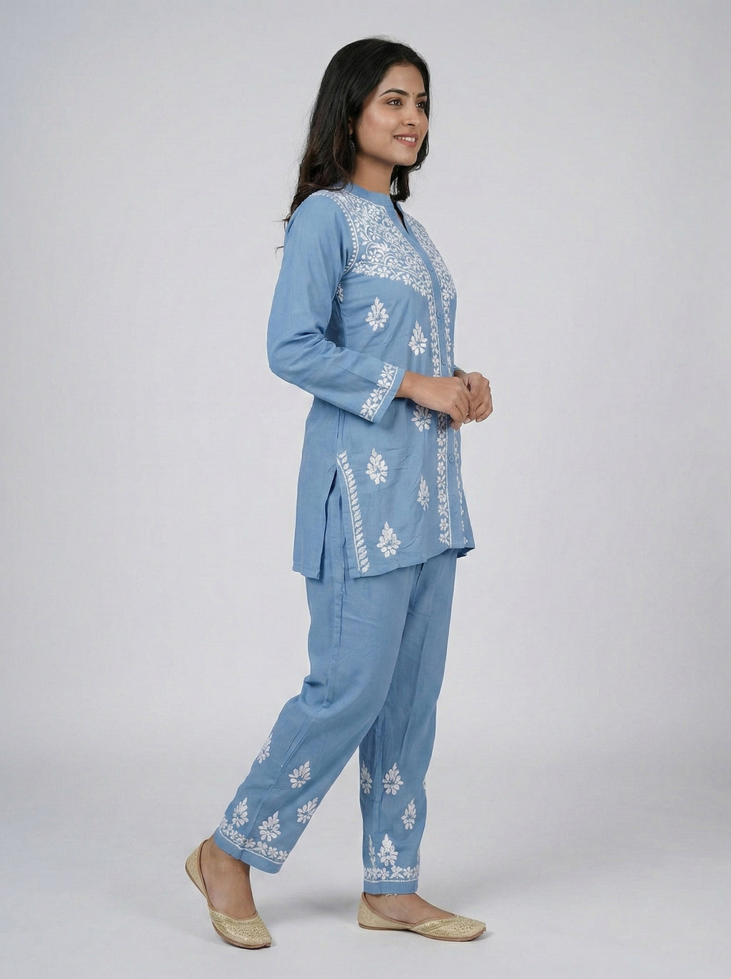 Floral Embroidered Co-ord Set