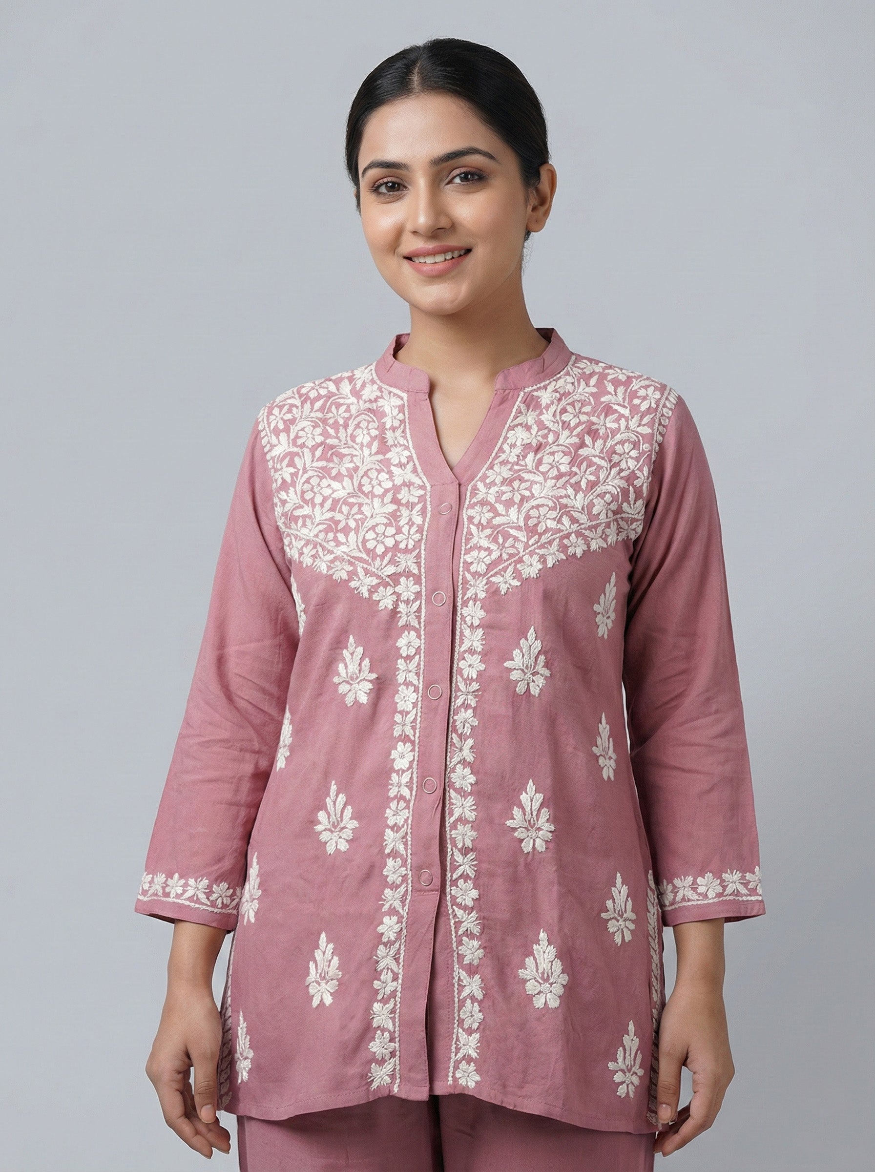 Floral Embroidered Co-ord Set