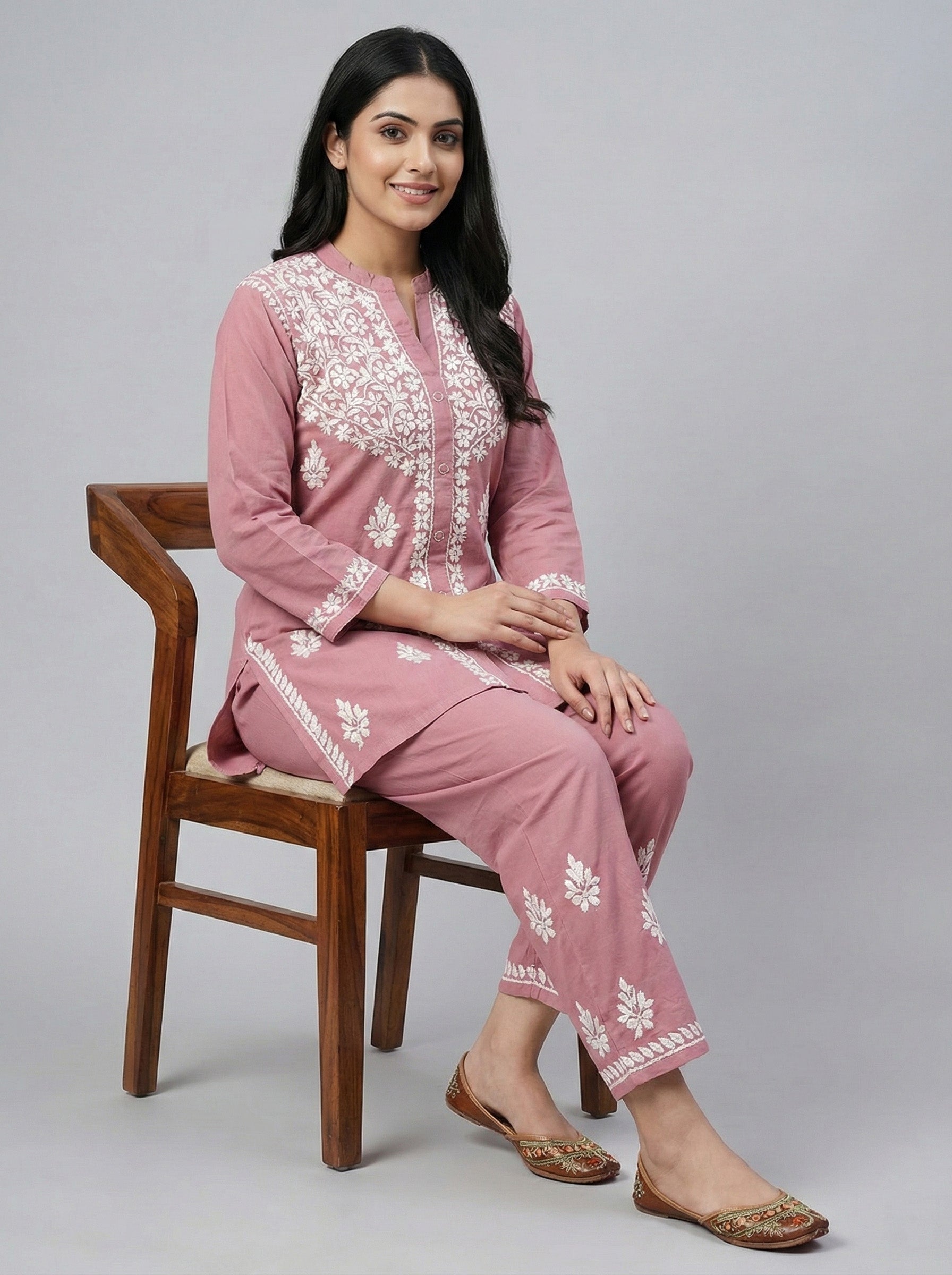 Floral Embroidered Co-ord Set
