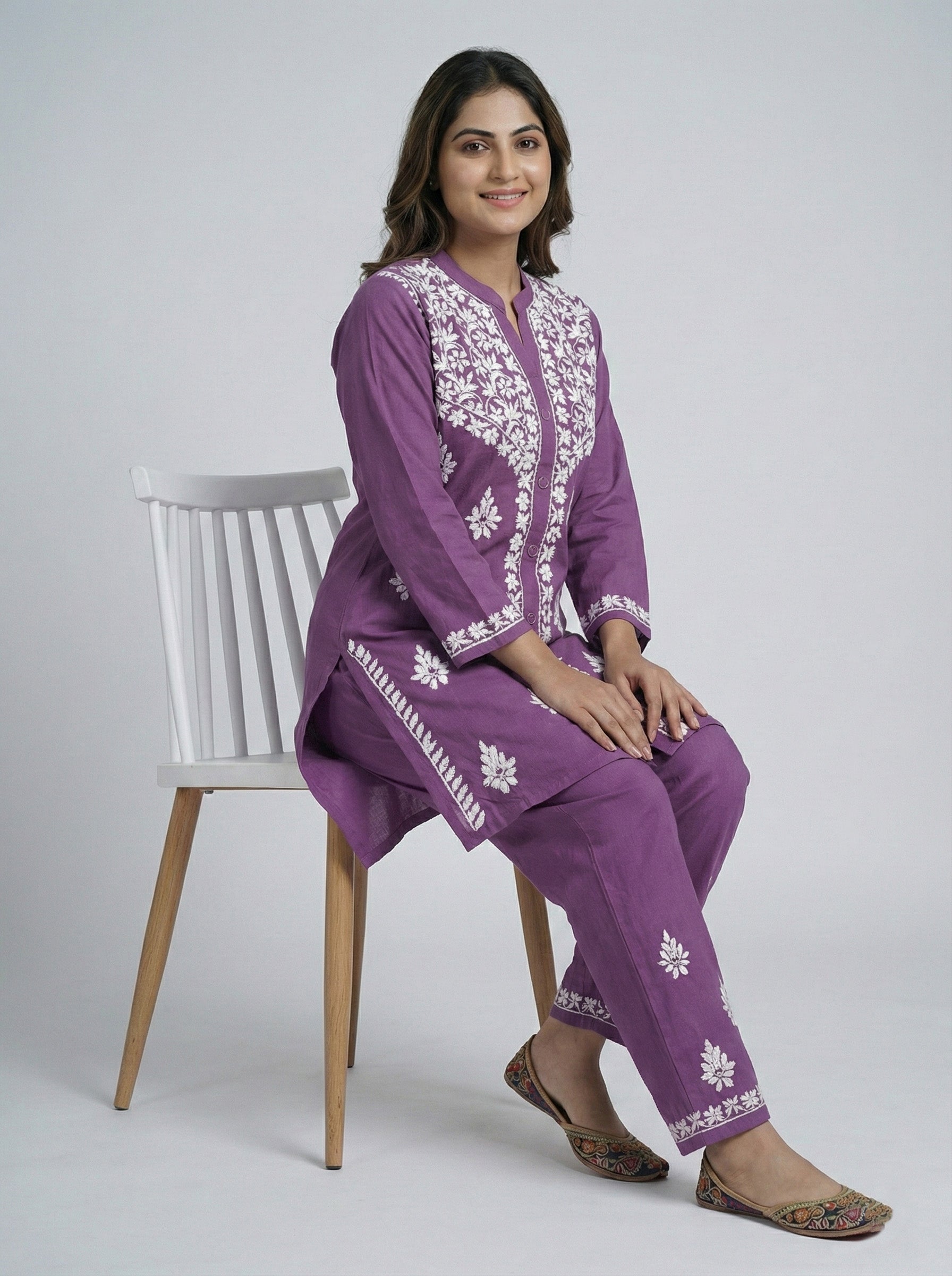 Floral Embroidered Co-ord Set