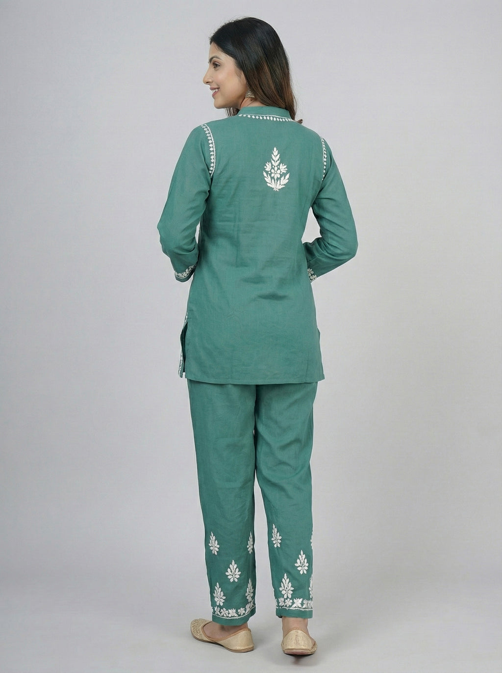 Floral Embroidered Co-ord Set