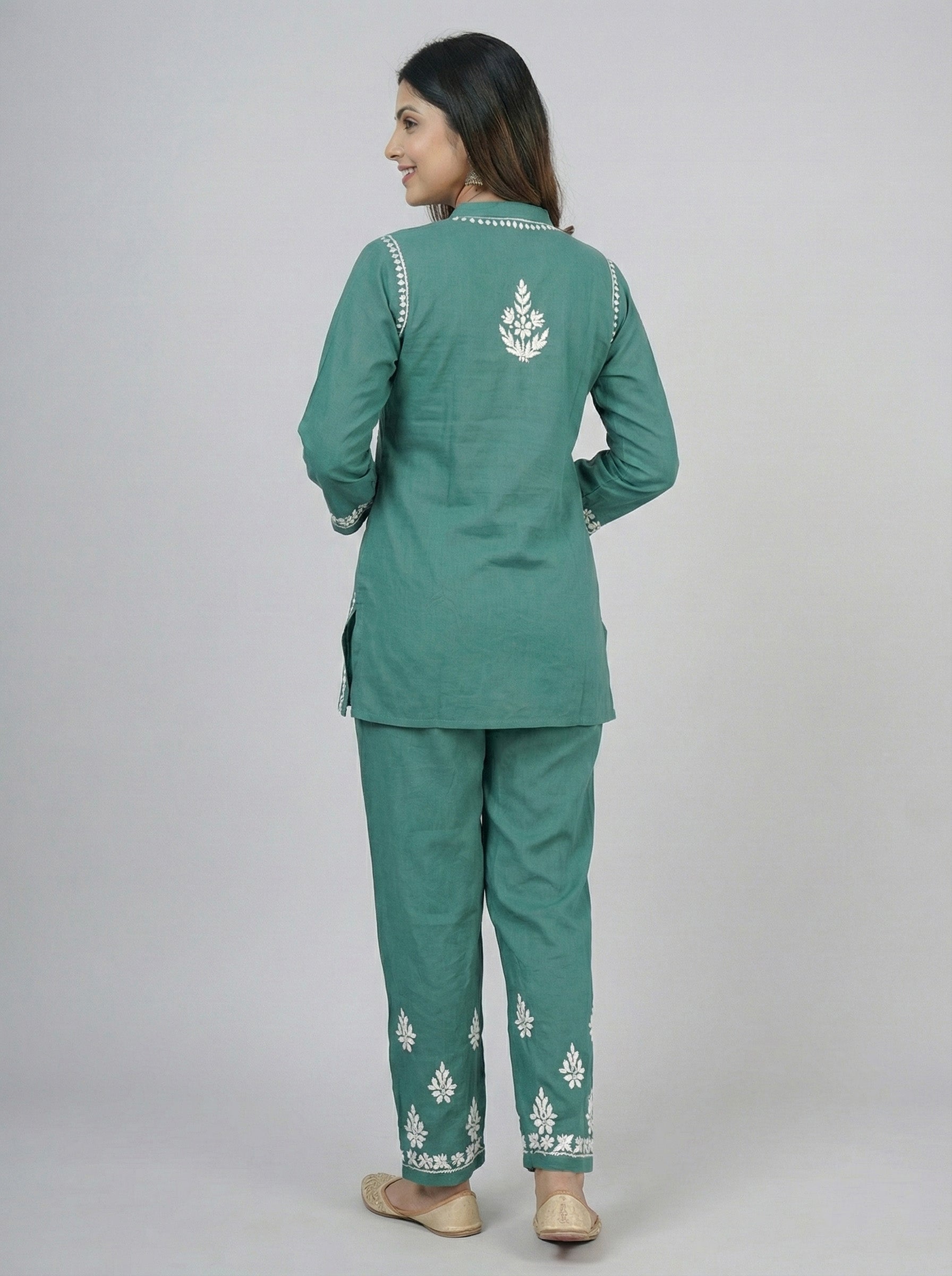 Floral Embroidered Co-ord Set