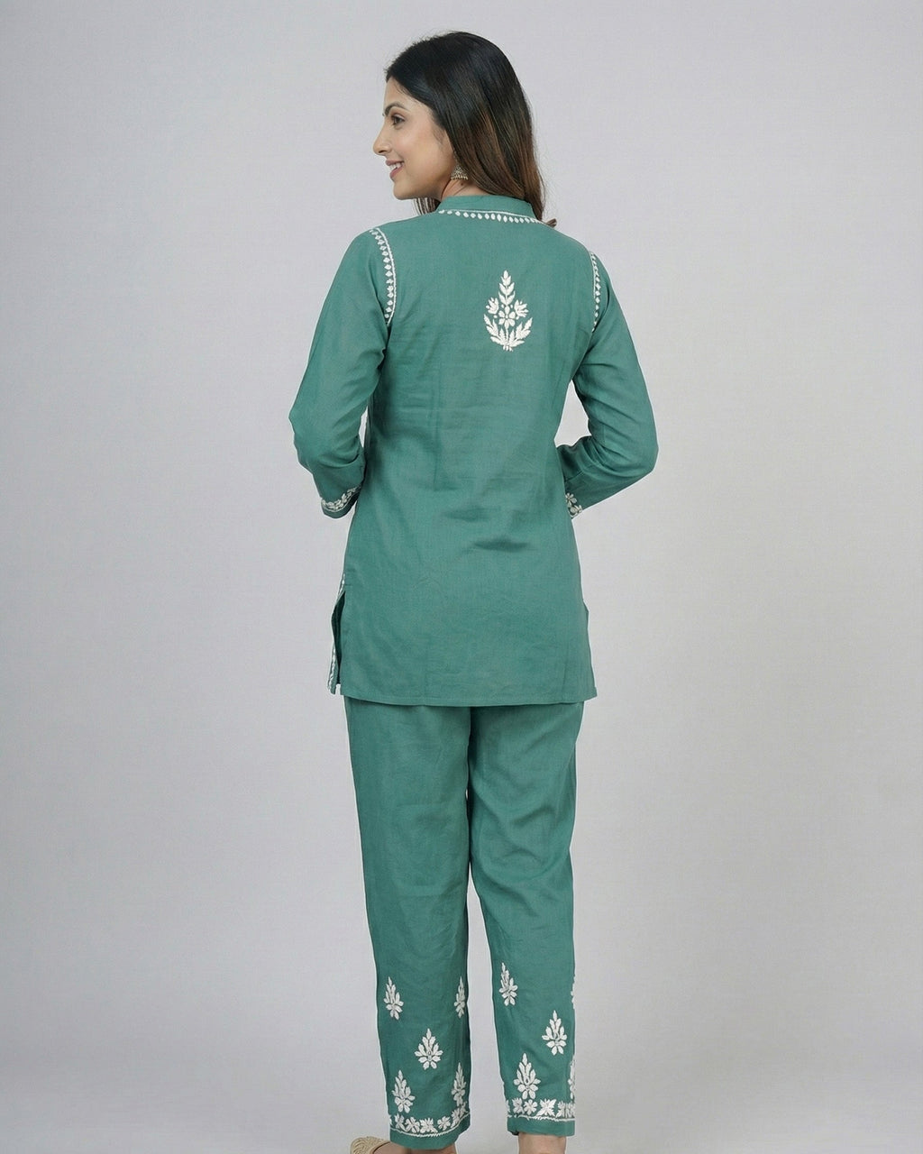 Floral Embroidered Co-ord Set