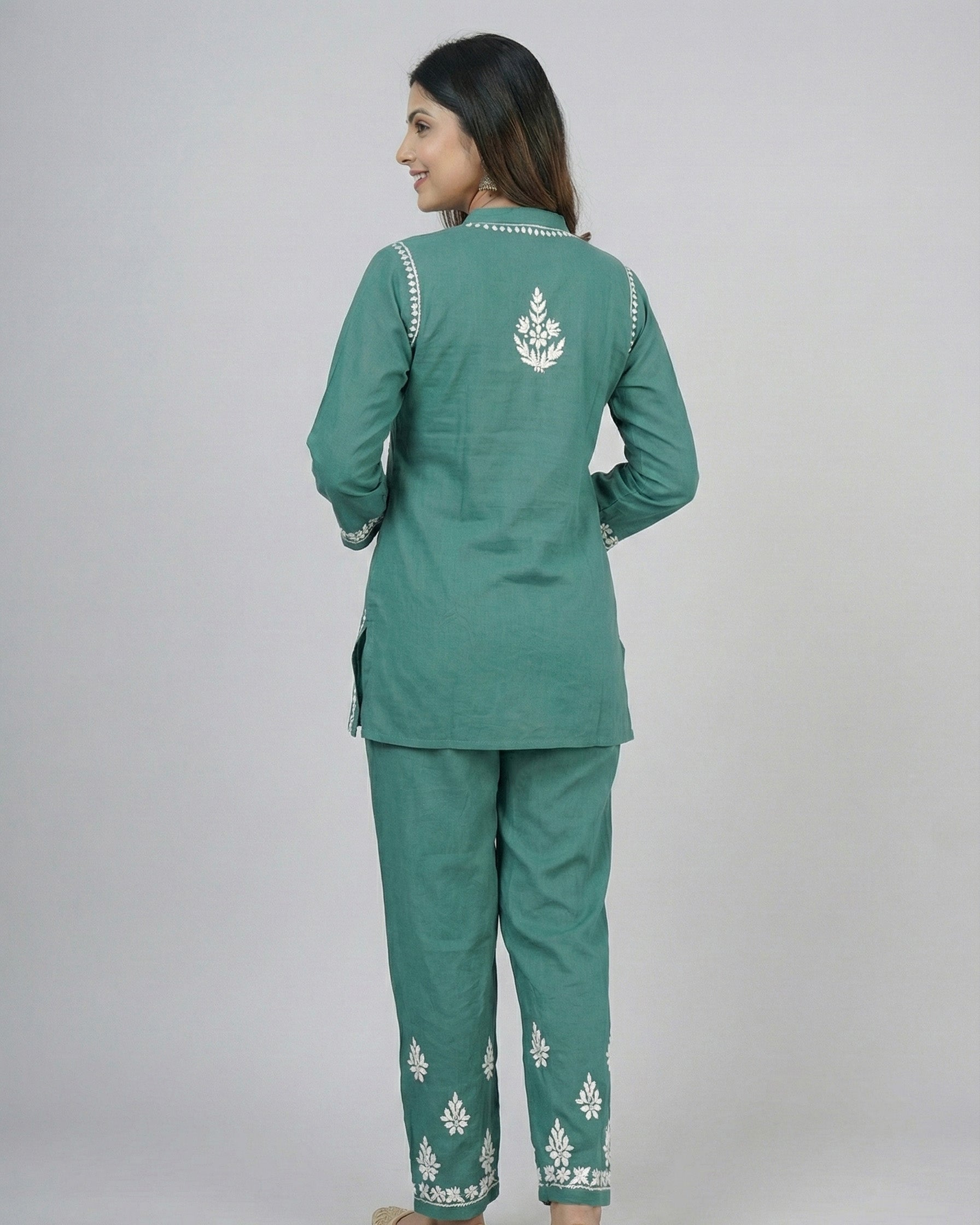 Floral Embroidered Co-ord Set