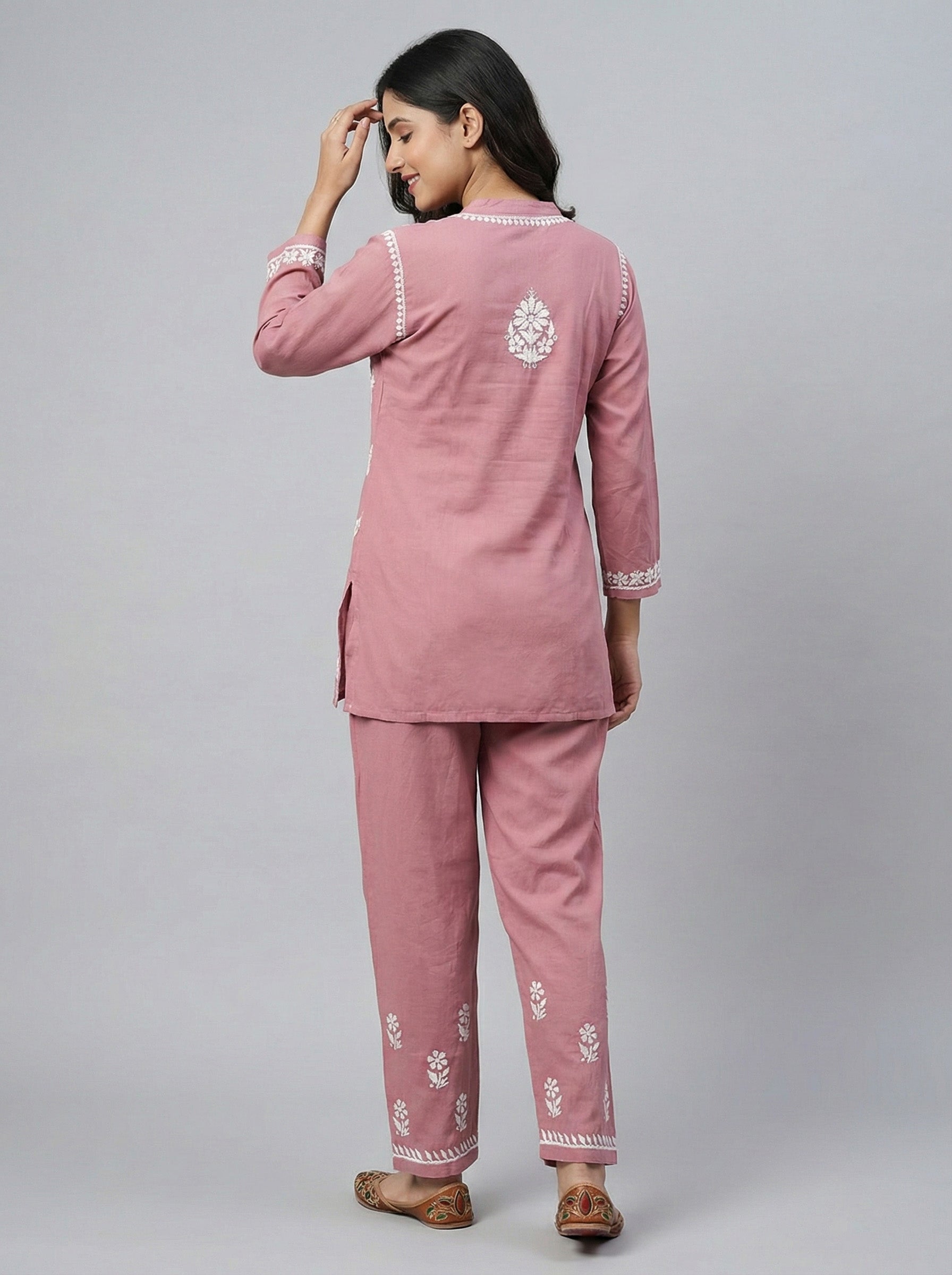 Floral Embroidered Co-ord Set
