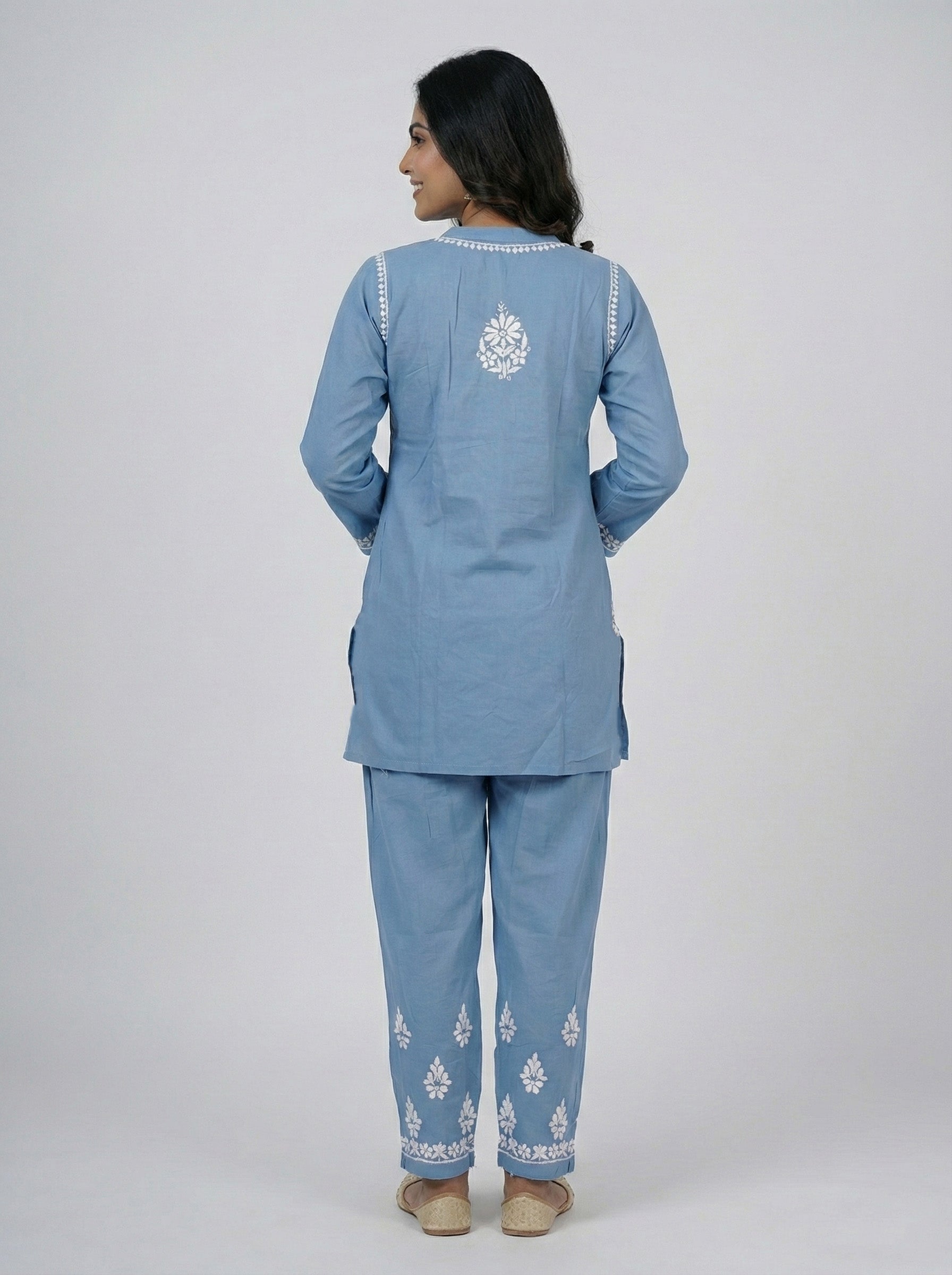 Floral Embroidered Co-ord Set
