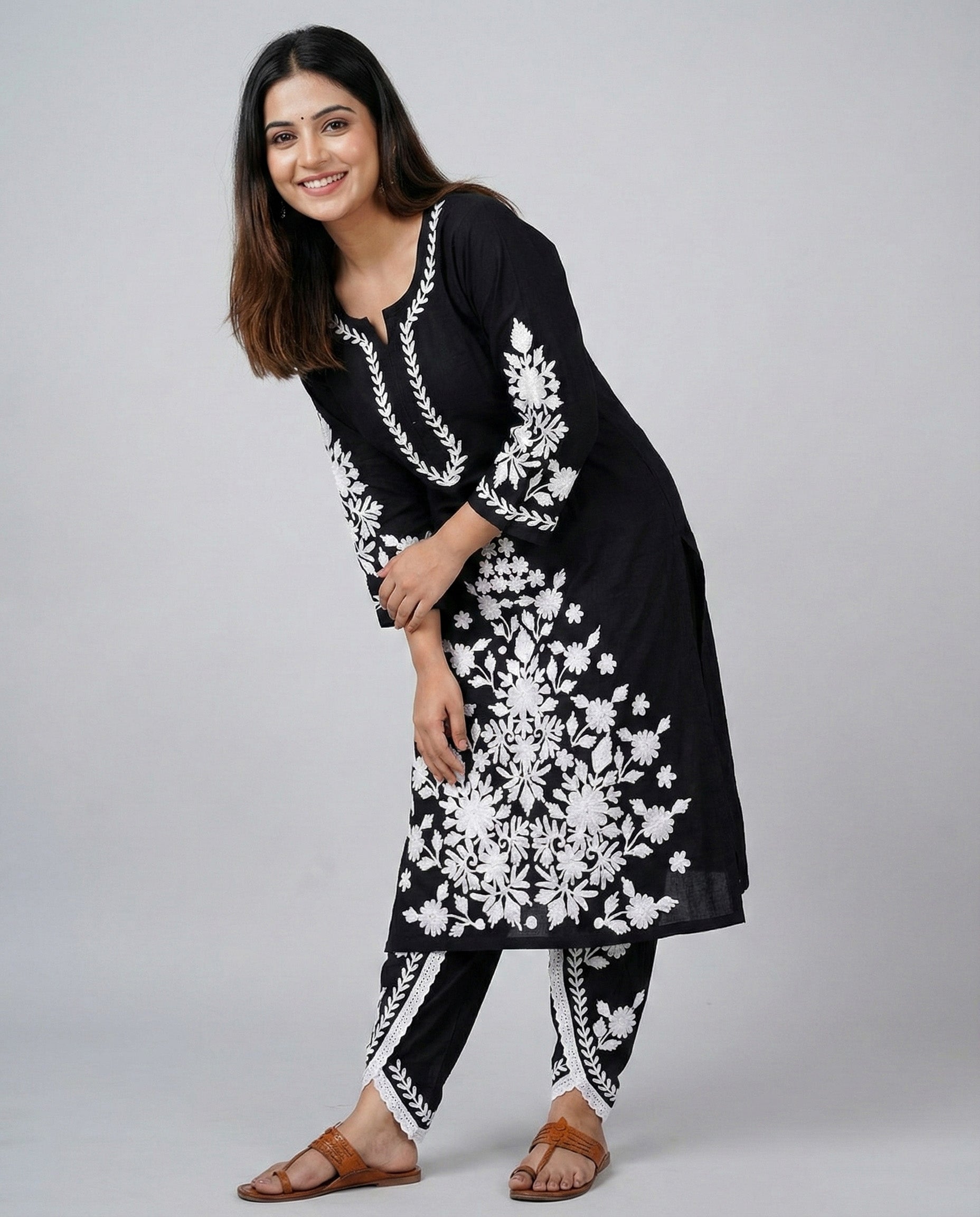 Floral Embroidered Co-ord Set