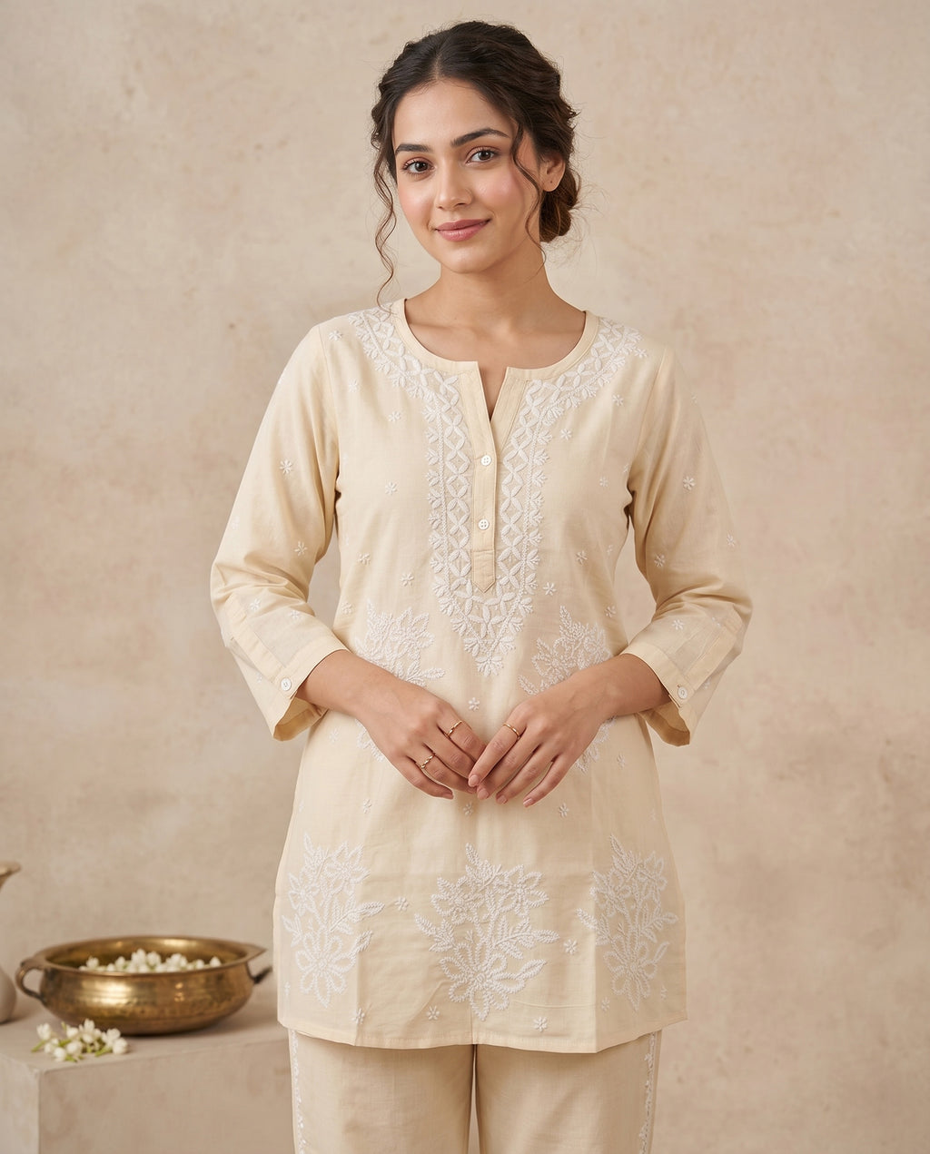 Floral Embroidered Co-ord Set