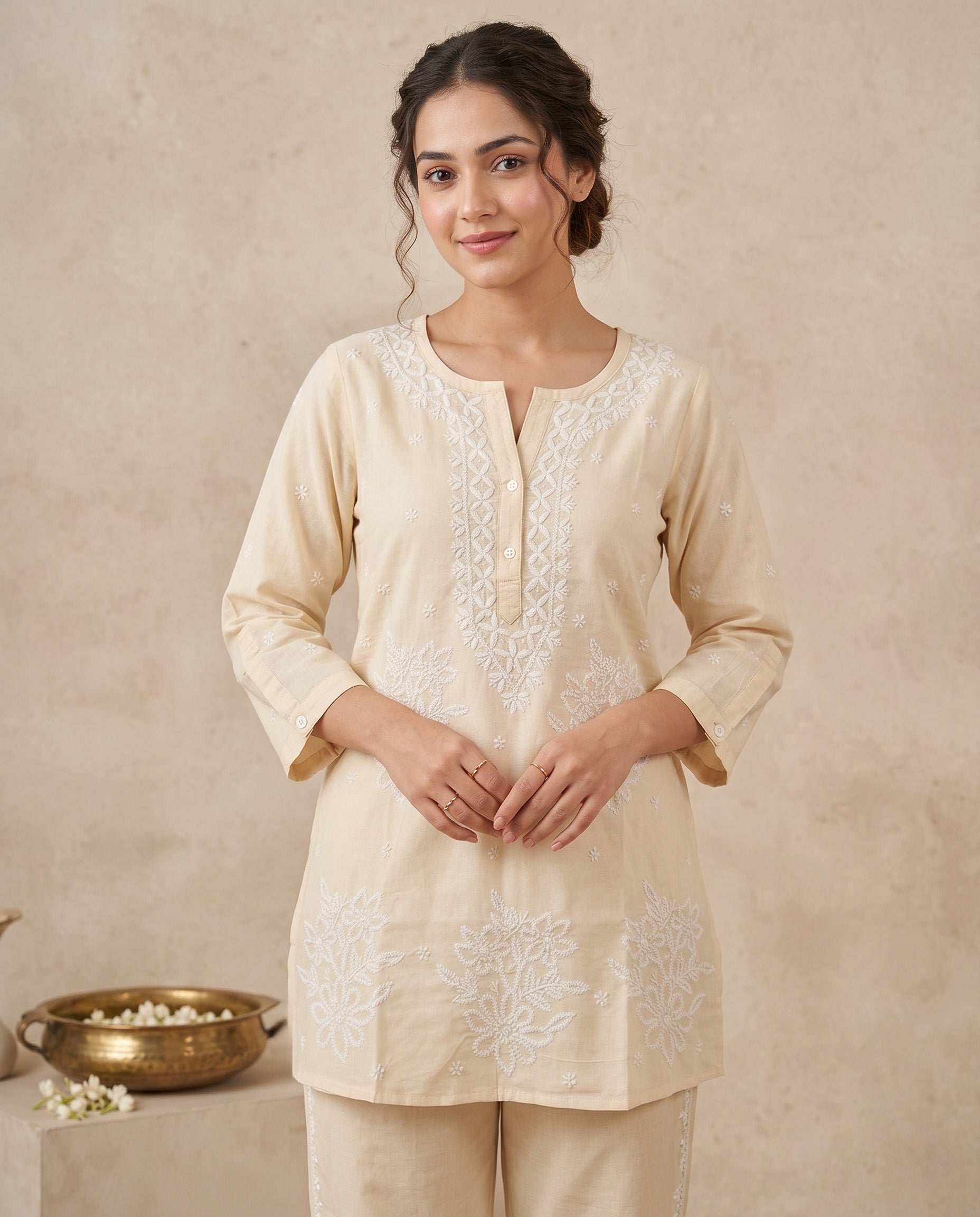 Floral Embroidered Co-ord Set