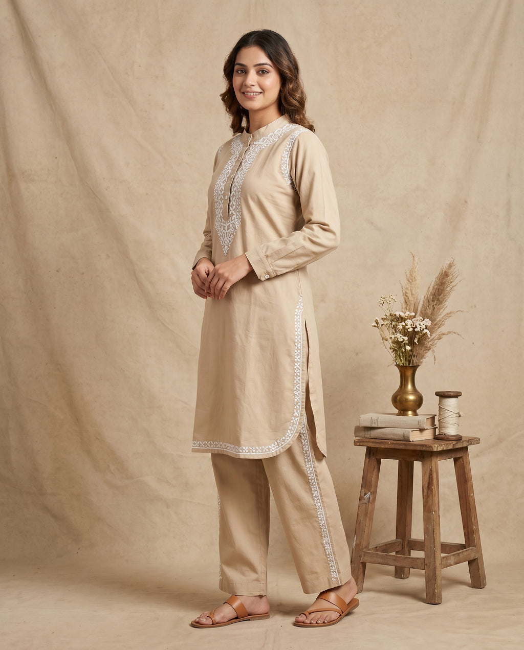 Floral Embroidered Co-ord Set