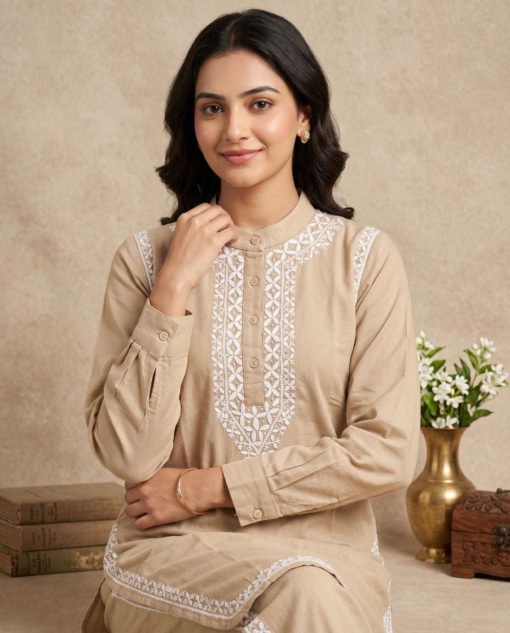Floral Embroidered Co-ord Set