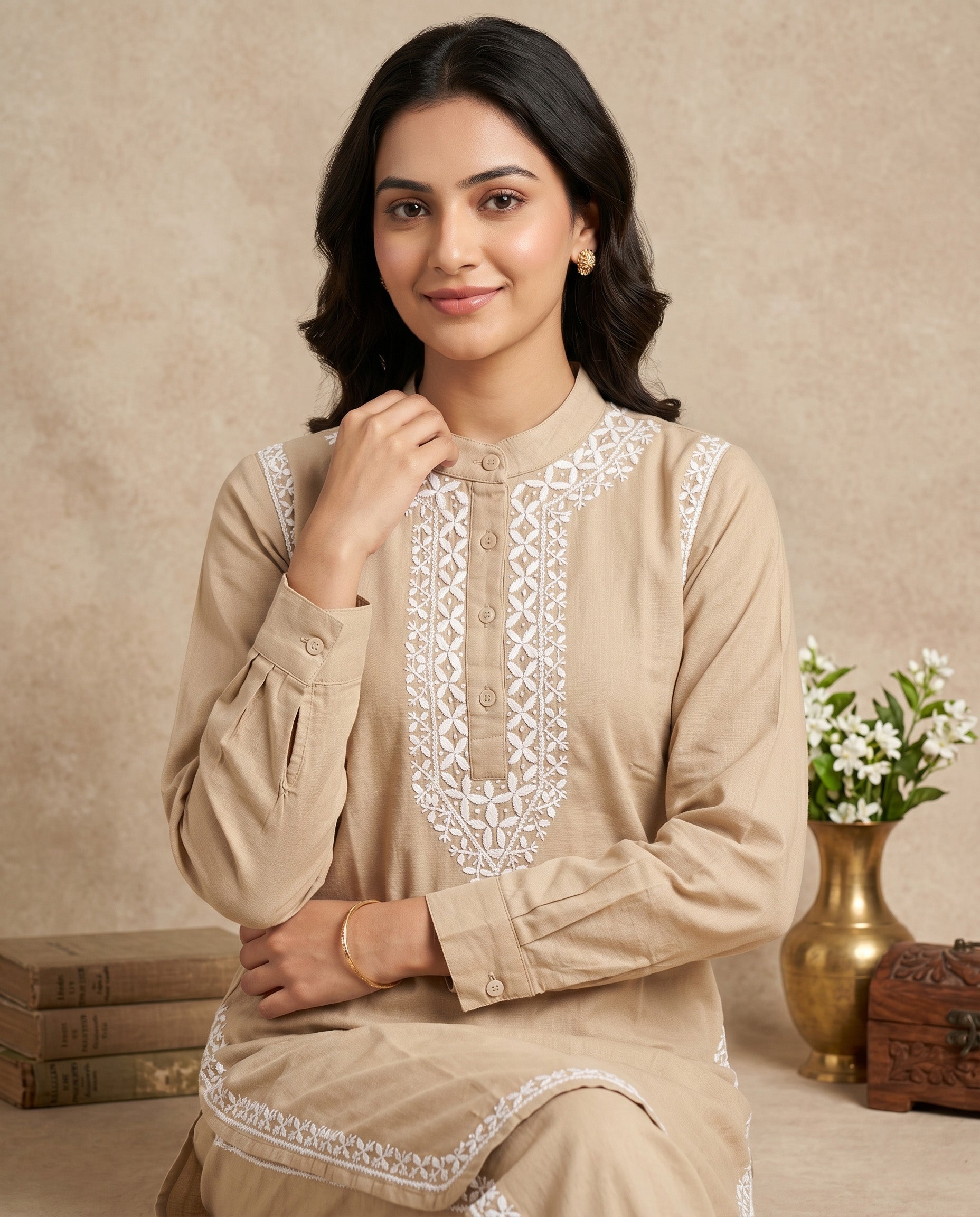 Floral Embroidered Co-ord Set