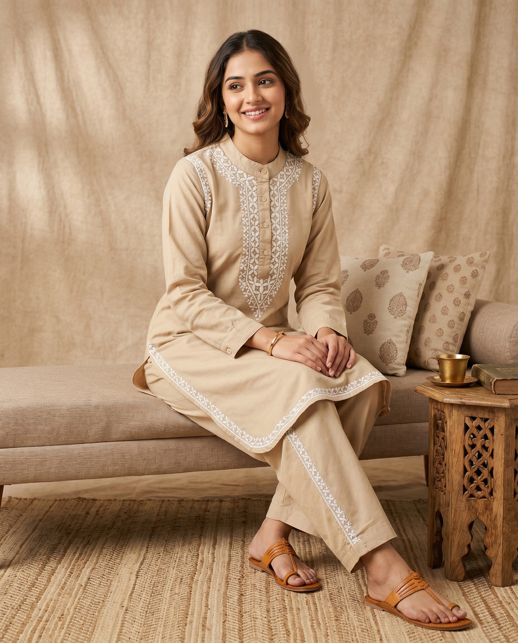 Floral Embroidered Co-ord Set