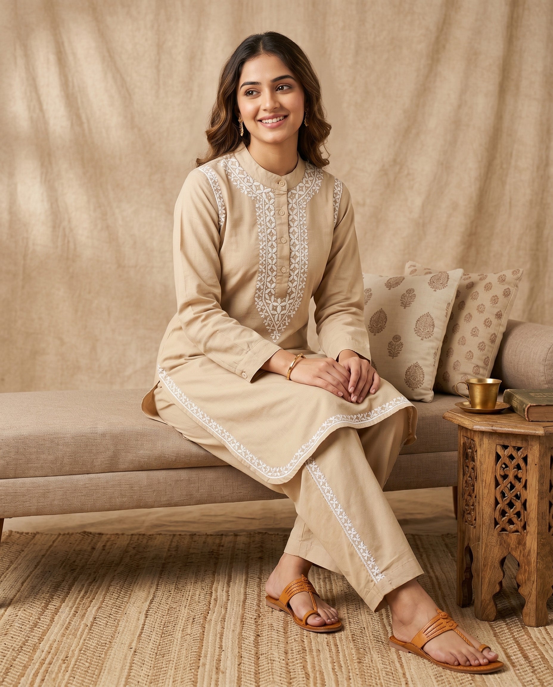 Floral Embroidered Co-ord Set