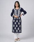Women Floral Embroidered Floral Chikankari Kurta