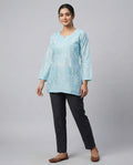 Floral Embroidered Chikankari Chikankari Kurti