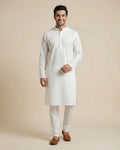 Hand Embroidered Cotton Men Kurta