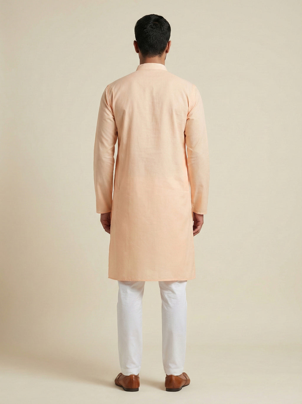 Hand Embroidered Cotton Men Kurta