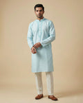 Hand Embroidered Cotton Men Kurta