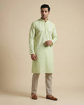 Hand Embroidered Cotton Men Kurta