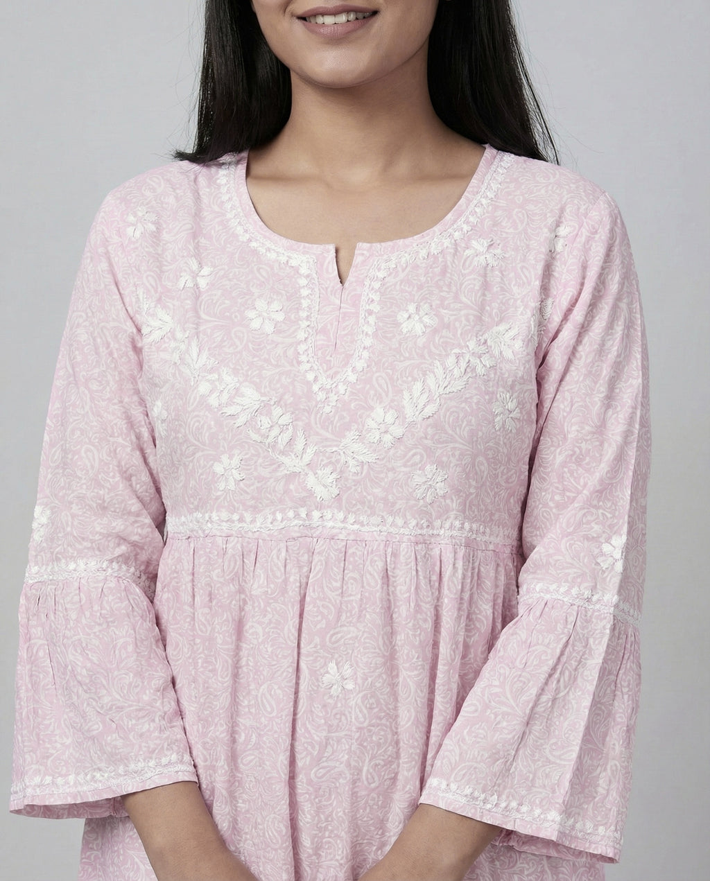Floral Embroidered Fit & Flare Midi Dress