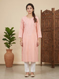 Women Floral Embroidered Chikankari Floral Kurta