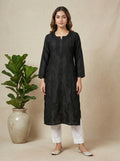 Women Floral Embroidered Chikankari Floral Kurta