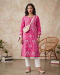 Women Floral Embroidered Chikankari Floral Kurta